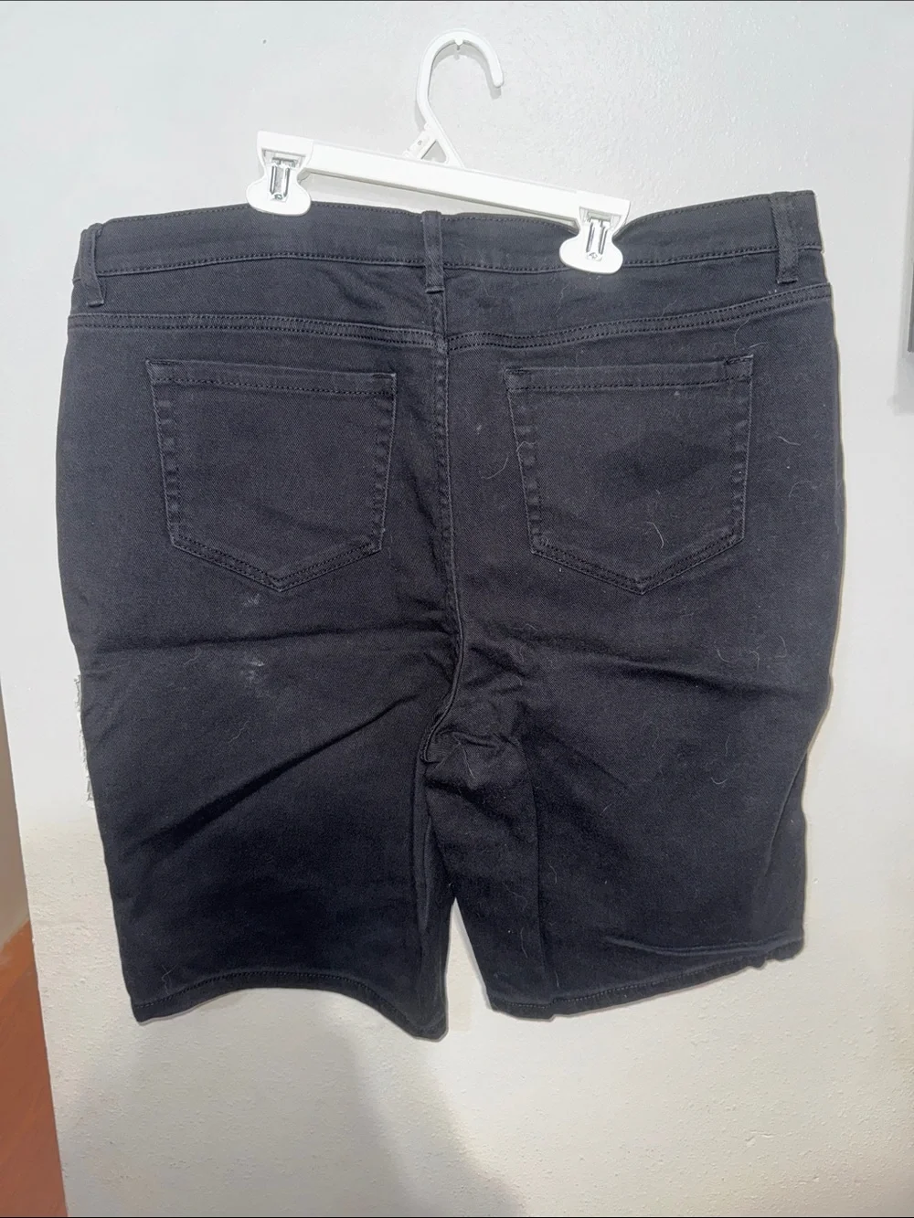 Women’s Black Denim Shorts